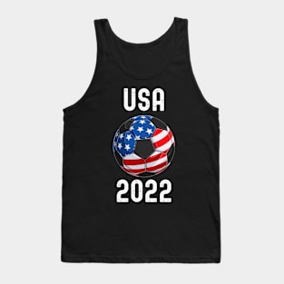 USA Flag American Soccer 2022 Pride Proud Support Squad Tank Top